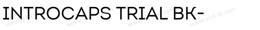 IntroCaps Trial Bk字体转换